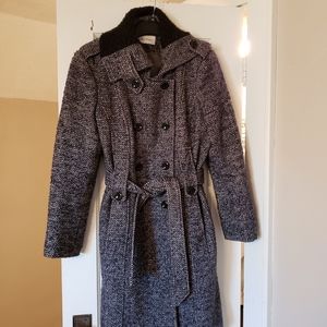 Women's Calvin Klein Wool Coat w/ Belted Waist